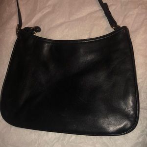 Coach Hobo Ashton Blk Gold Lambskin 8165